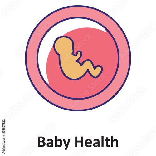 Baby Health Vector Icon which can easily modify or edit