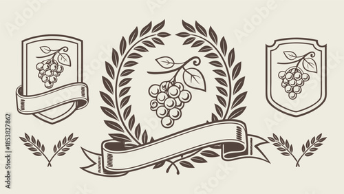  Luxury vector crest collection