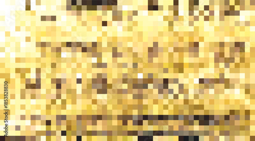 Golden shimmering abstract texture with sparkling light reflections creating a luxurious background design