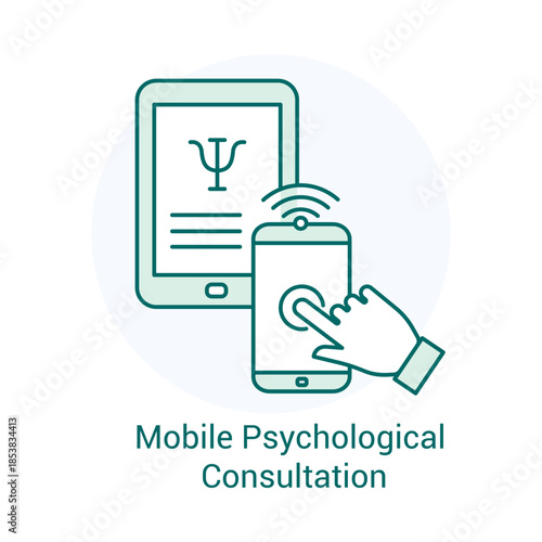 Mobile Psychological Consultation Icon