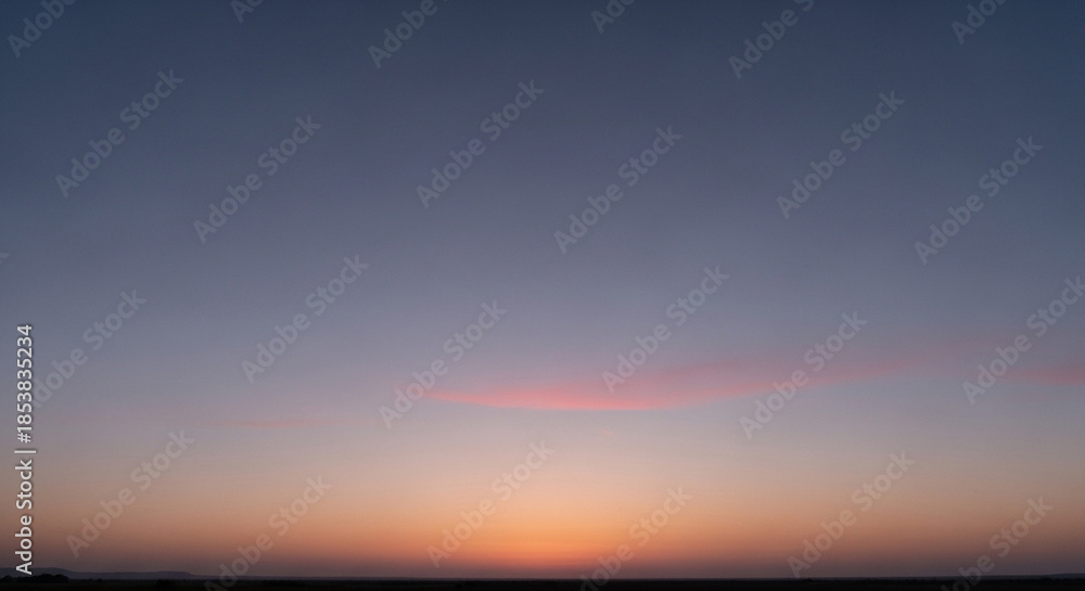 Obraz premium Dusky Blue Sunset Sky with Peaceful Twilight Mood