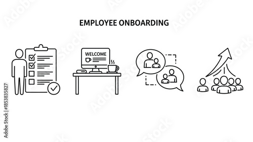 Essential steps for successful employee onboarding process covering checklist setup welcome kit training and team integration