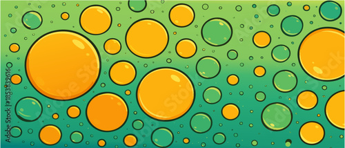 macro of oil mixed with water