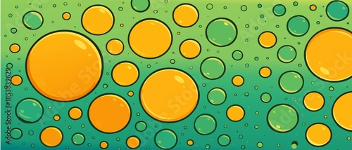 macro of oil mixed with water