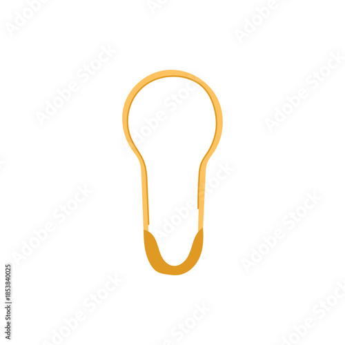 Safety pin shaped into a universal symbol of support and unity on a clean white background, conveying solidarity, resilience, inclusivity, connection, and hope