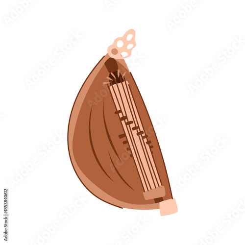 Sasando, a traditional string instrument from rote island in indonesia, featuring its unique body shape and multiple strings, representing rich cultural heritage and ethnic music