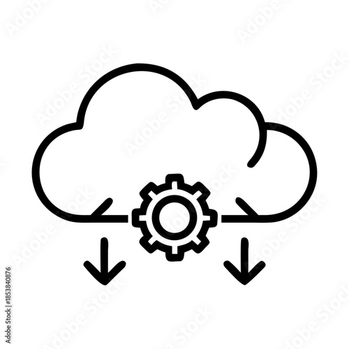 cloud deployment icon