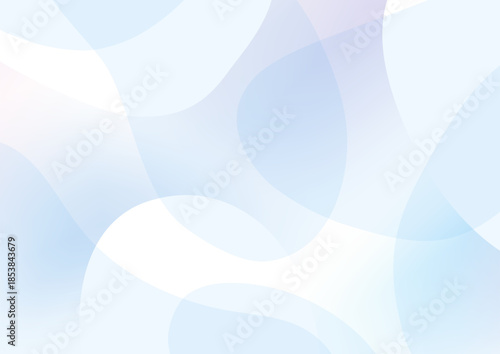 ブルー系グラデーションの優しい抽象背景