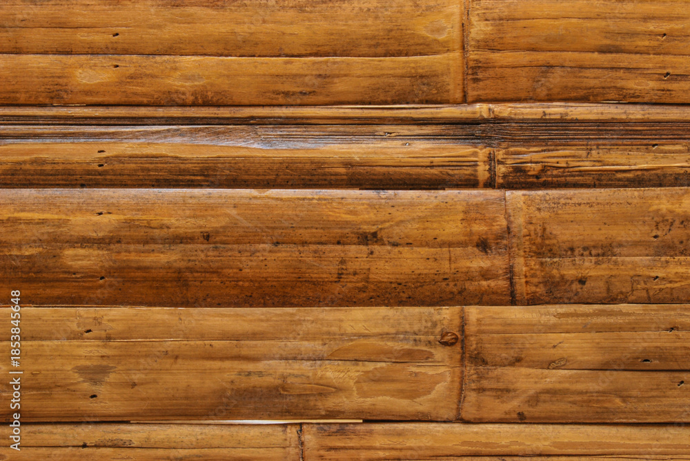 Naklejka premium Bamboo wooden surface texture as background