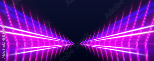 Electric purple streams flow along abstract urban grids. Neon curves highlight rapid movement. Perfect for sci-fi motion backgrounds. 