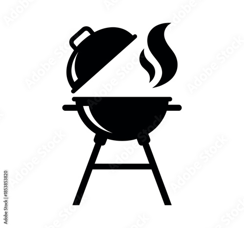 Barbecue grill vector illustration design on white background