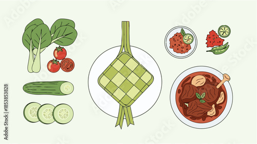 Ketupat and Hari Raya Festive Food 