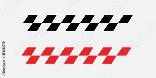  Black and white checkerboard. Checkered flag. Racing stripe heckered pattern. Race car banner seamless