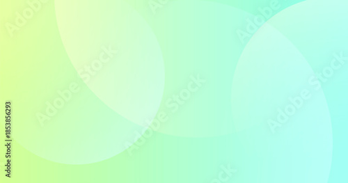 Abstract background with light green gradient and circular abstract shapes creating soft, fresh, and modern visual composition.