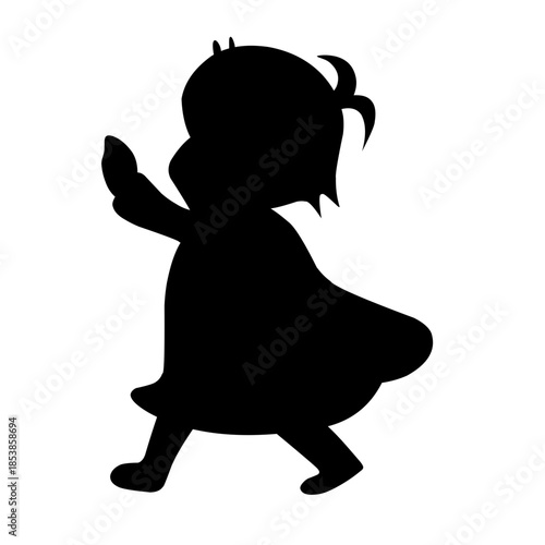 Halloween child silhouette vector