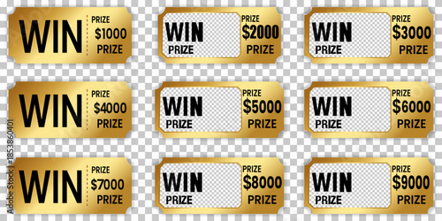 Golden Ticket to Fortune A collection of elegantly designed scratch-off tickets, each promising a potential fortune.