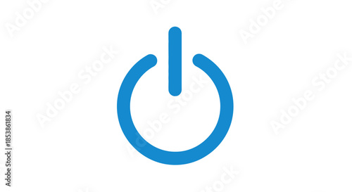 Power button icon with transparent background