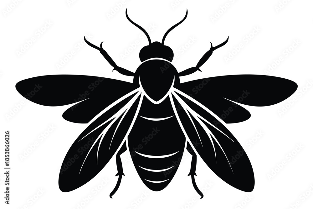 Fototapeta premium firefly silhouette line art vector illustration with a white background