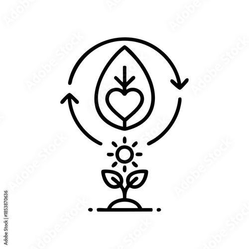 eco, green, sustainable, nature, icon