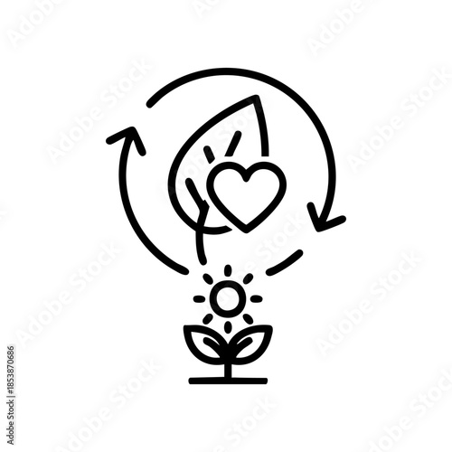 eco, green, sustainable, nature, icon