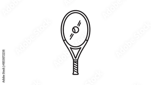 Simple line drawing of a handheld weight plate gauge icon for sports equipment illustration.