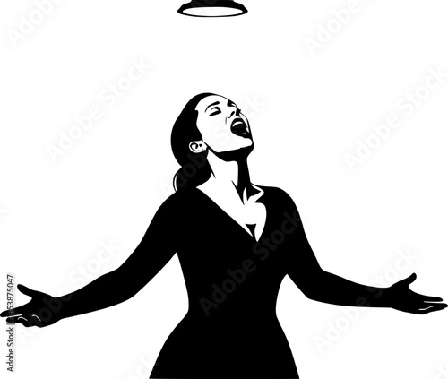 Opera Singer Silhouette
