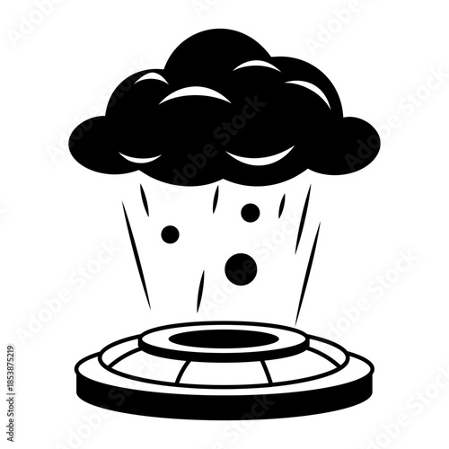 A hand drawn style illustration showing cloud sync

