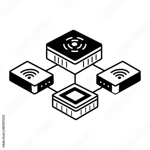 A hand drawn style illustration showing cloud sync

