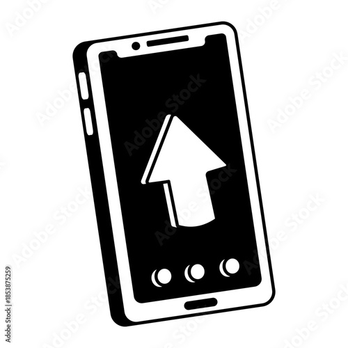 A hand drawn style illustration showing cloud sync

