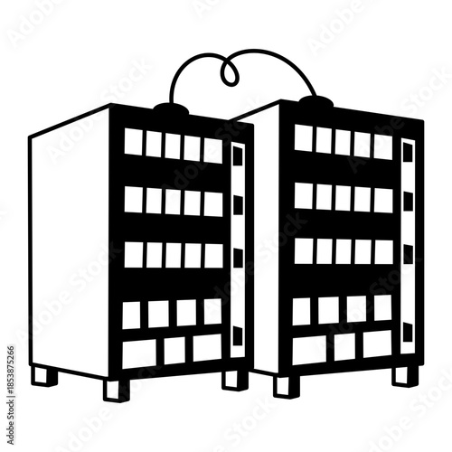 A hand drawn style illustration showing cloud sync

