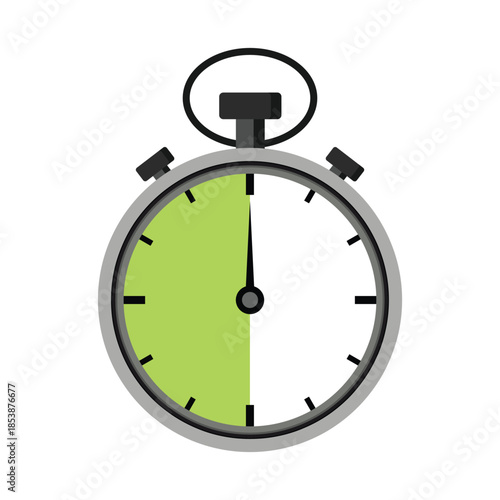 Illustration of a stopwatch/timer. Speed ​​measurement