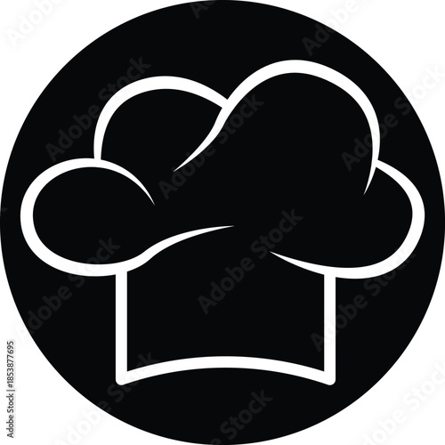 chef's hat with kitchen tools and banner vector illustration