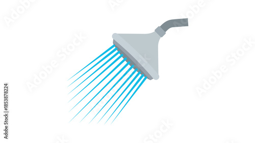 Shower head vector illustration emoji.
