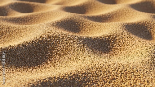 Wallpaper Mural Undulating golden sand dunes, showcasing the granular texture and soft shadows under warm sunlight. Torontodigital.ca