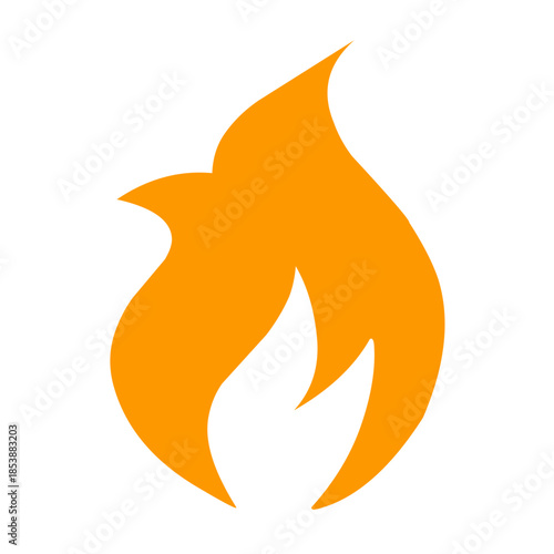 Fire icon vector 