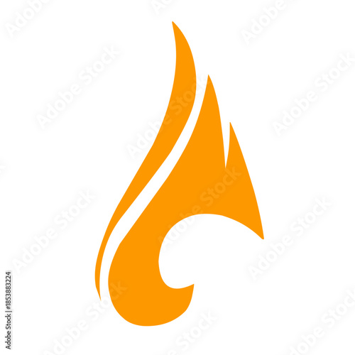 Fire icon vector 