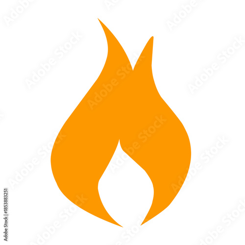 Fire icon vector 