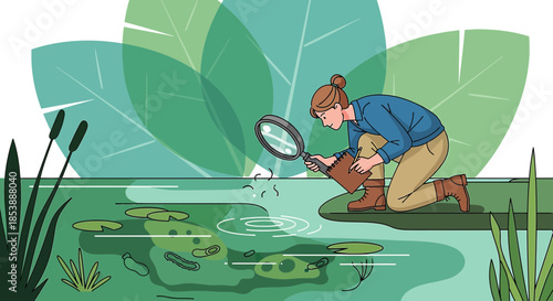 Investigating freshwater biodiversity: A detailed examination of aquatic life in a pond using a