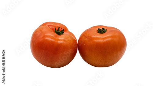 トマト 2個セット クローズアップ （背景透過）