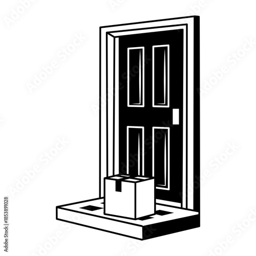 A hand drawn style illustration showing a shopping app
