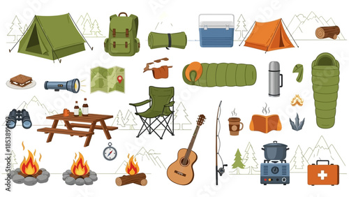 Camping essentials for outdoor adventure and travel