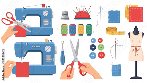 Sewing essentials for fashion design and crafting projects