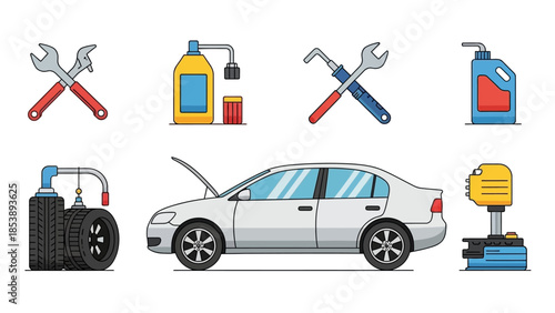 Car maintenance and repair tools and accessories