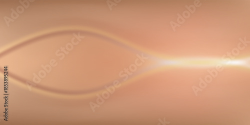 Beige background with smooth gradient, featuring soft, flowing wave lines. The background is elegant and beige, with a silky texture. Wave background vector. Beige background.