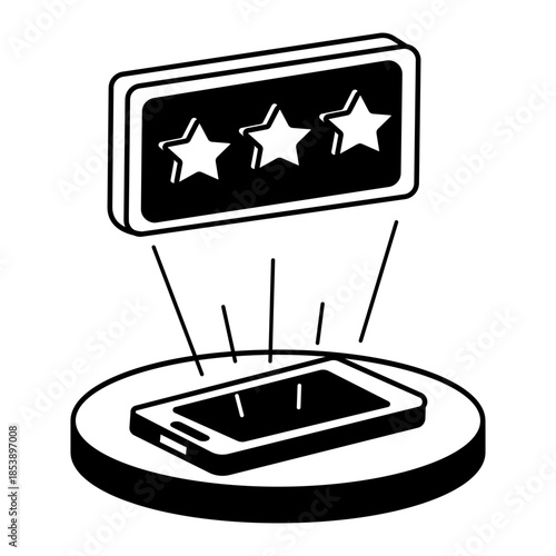 A doodle style illustration showing review mail
