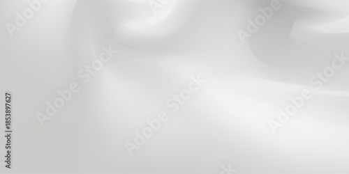 Silver foil background with metal mirror texture. Chrome gradient surface with light gloss simple abstract. Futuristic technology background