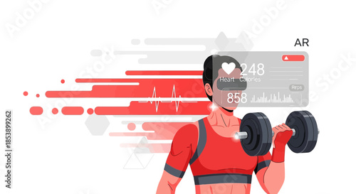 Augmented Reality Fitness: Immersive Training Experience with Virtual Metrics and Personalized