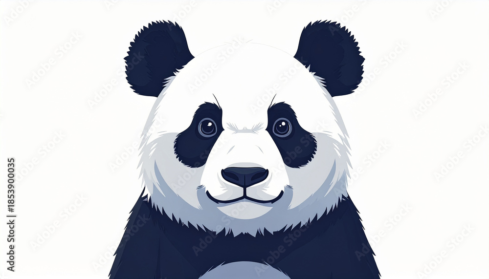 Obraz premium パンダのイラスト, AI生成画像