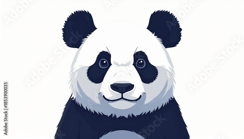 パンダのイラスト, AI生成画像