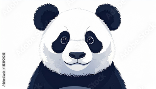 パンダのイラスト, AI生成画像